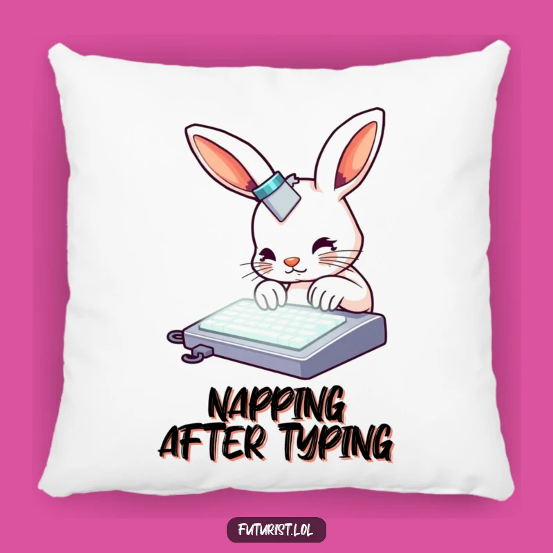 Funny Rabbit Keyboard Pillow: Comfy Typing Humor for Your Space