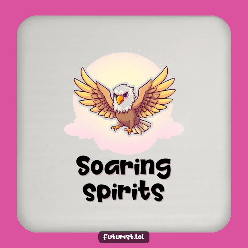 Funny Eagle Freedom Coaster: Protect Surfaces with Majestic Style