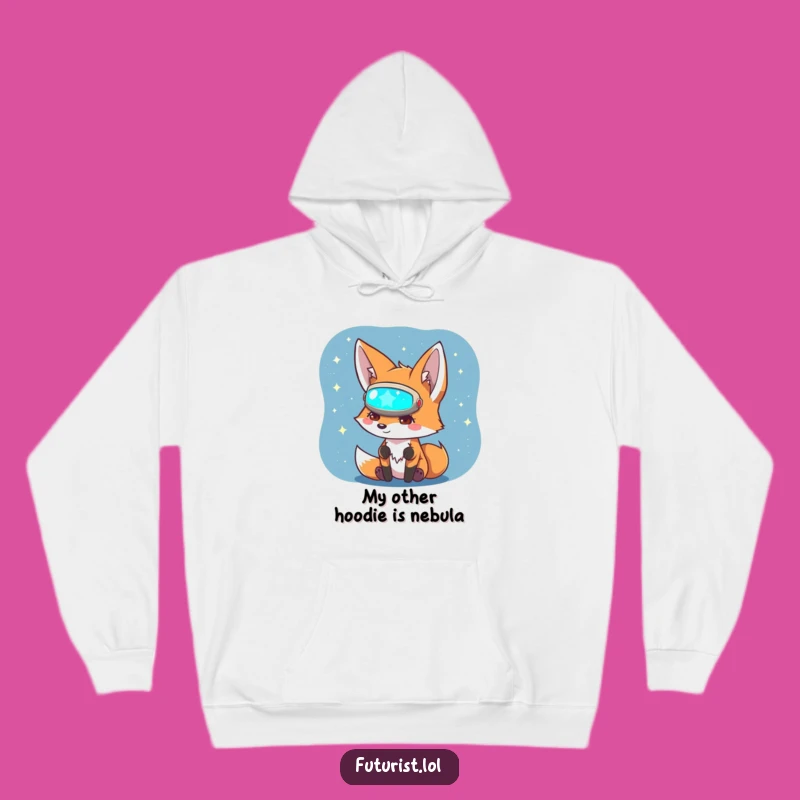Funny Fox Sci-Fi Hoodie: Cozy Comfort for the Curious Space Explorer