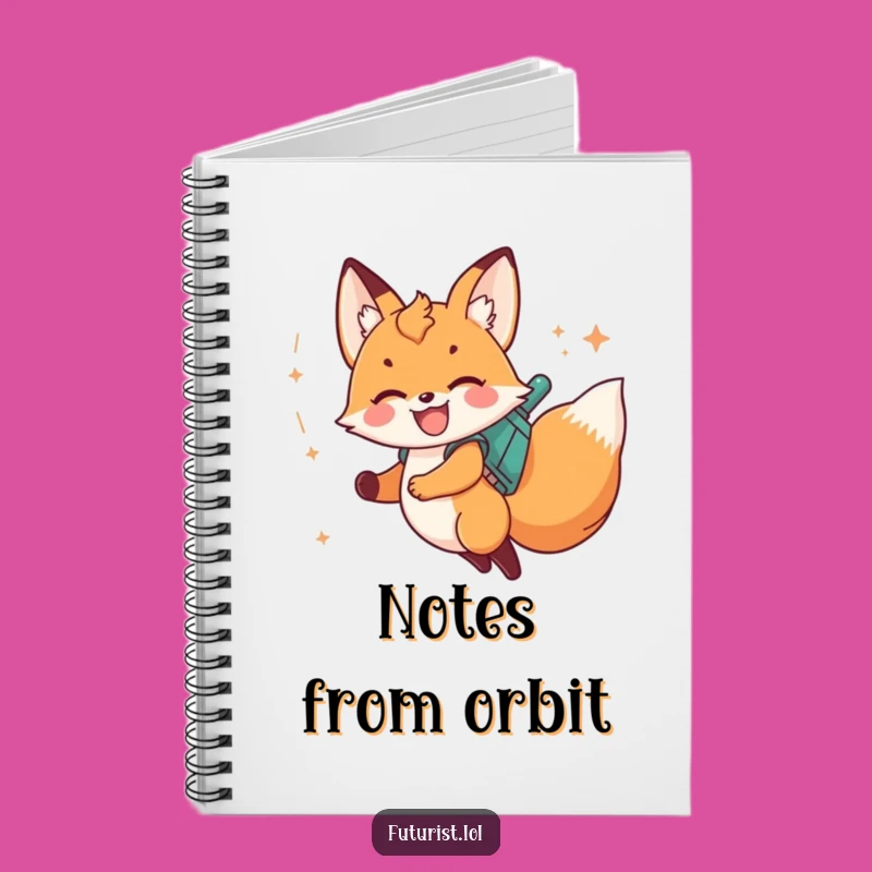Funny Fox Cub Jetpack Notebook: Jot Down Ideas With Cosmic Fun