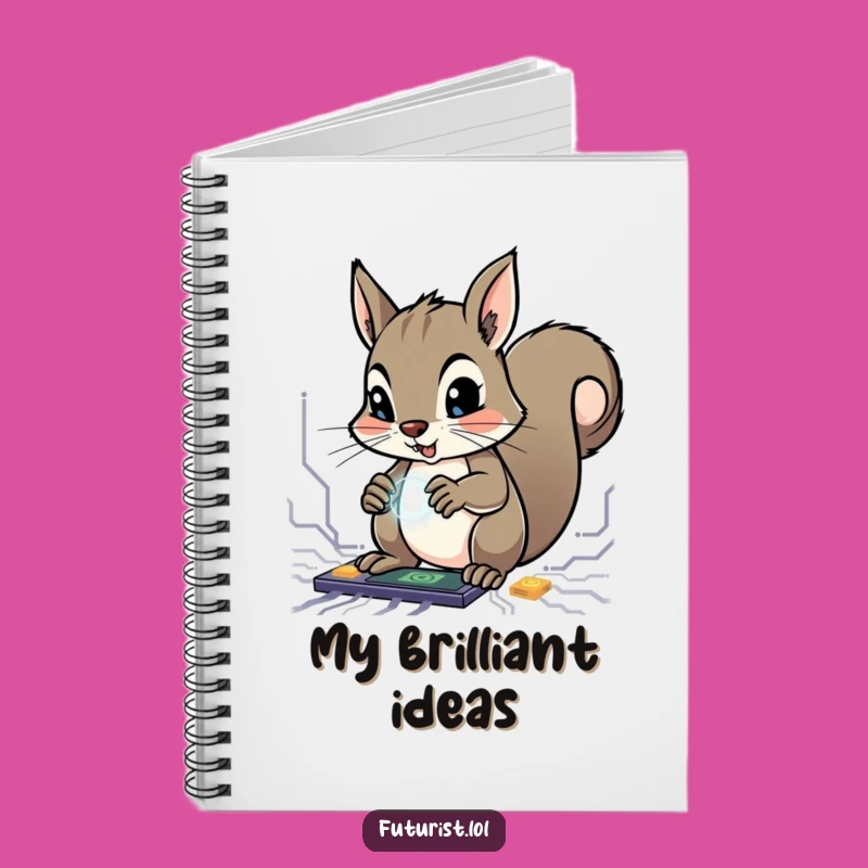 Funny Squirrel Genius Notebook: Jot Down Your Brilliant Ideas