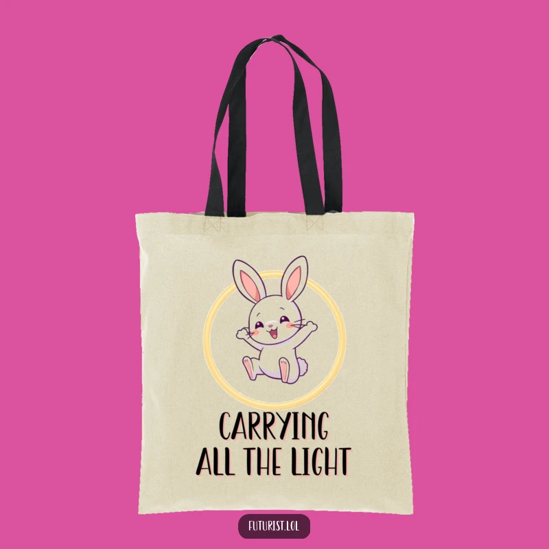 Funny Rabbit Acrobat Tote Bag: Carry Your Joyful Adventures Everywhere