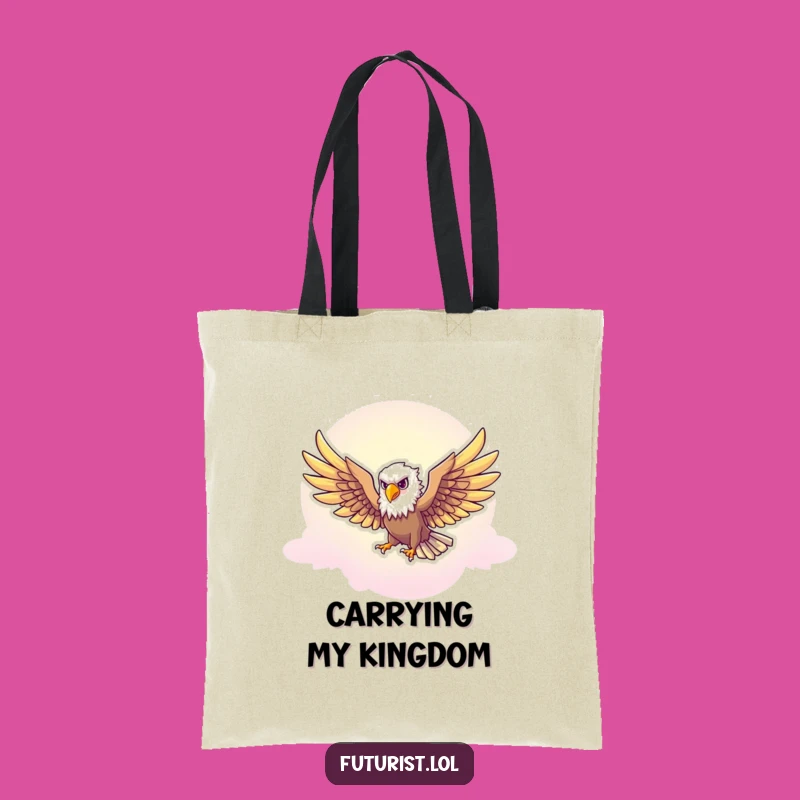 Funny Eagle Freedom Tote Bag: Carry Your Aspirations with Style